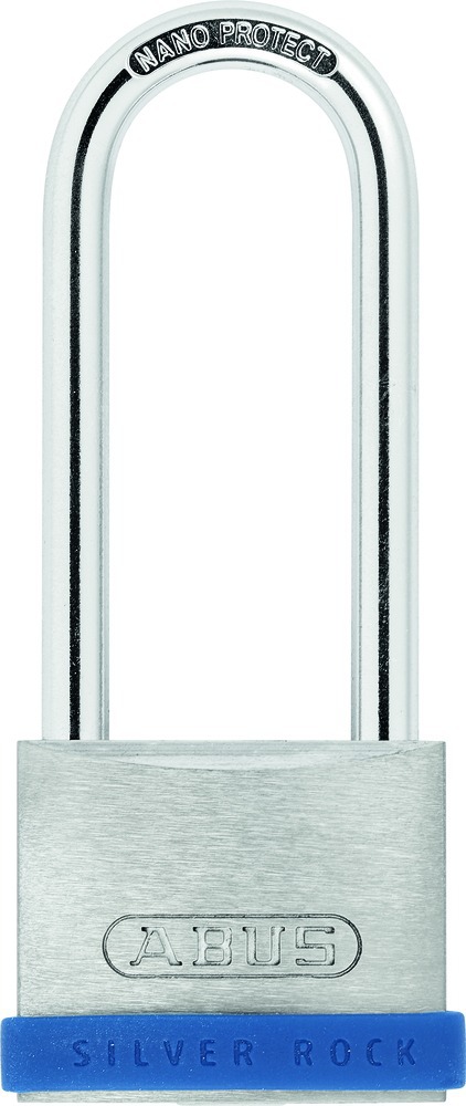 Cadenas à Clé Zinc Massif Haute Anse 63 mm Silver Rock Sous Blister