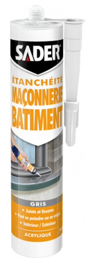 Mastic Maçonnerie Bâtiment  Cartouche 310ml Gris