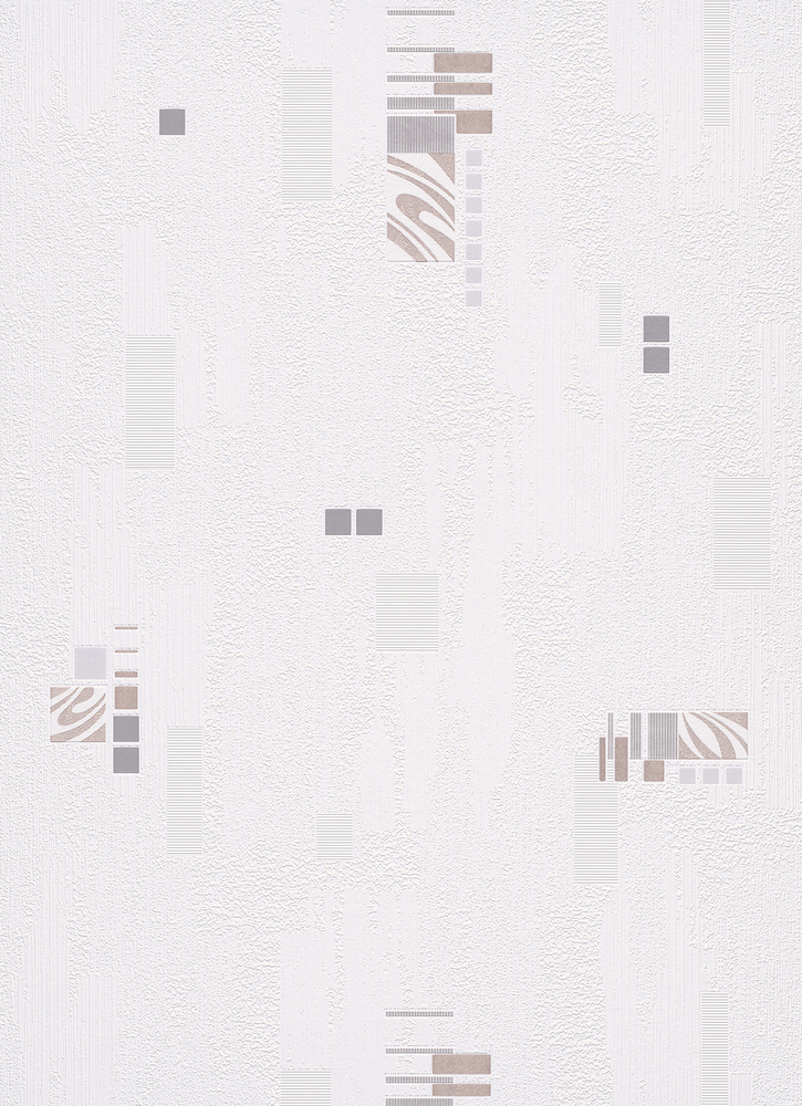 Papier peint vinyle expansé sur papier à motif géométrique brun texturé