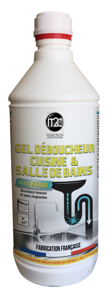 IT2C Déboucheur Soude Gel Cuisine & SDB1L