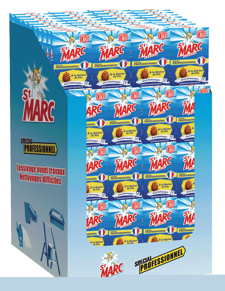 Lessive Saint Marc Professionnelle 1.8kg Box de 96 paquets