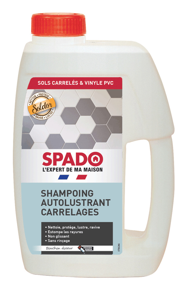 Shampoing Autolustrant Carrelages Soldor 1L