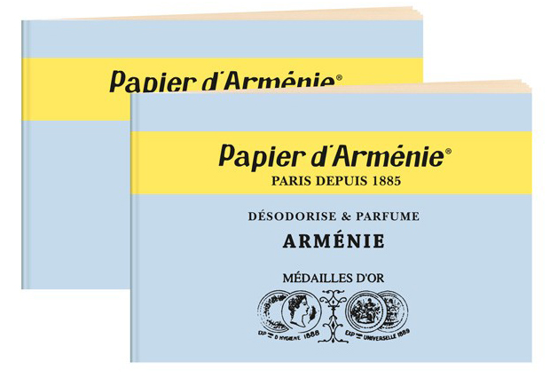 Papier d'Arménie "Arménie", Boite de 30 Carnets Bleus