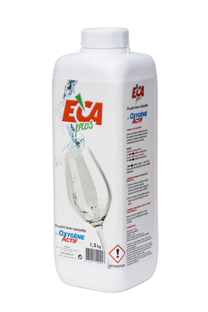  Poudre de Lavage Lave-Vaisselle à l'Oxygène Actif 1.2 kg