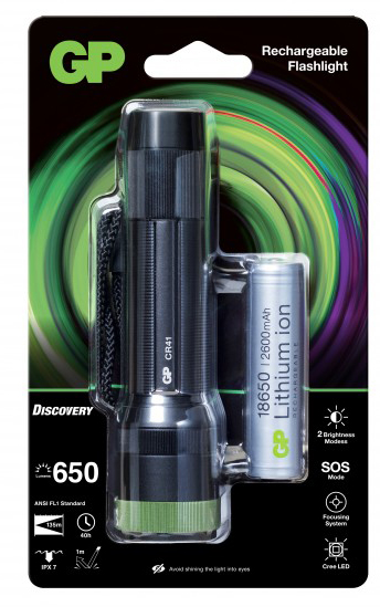 GP Discovery Torche Rechargeable Ursa CR41 sous Blister