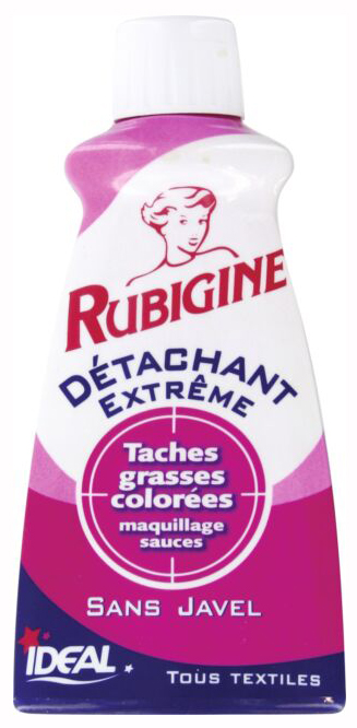 Détachant textile Extrême Rubigine pour taches grasses et colorées, flacon de 100 ml