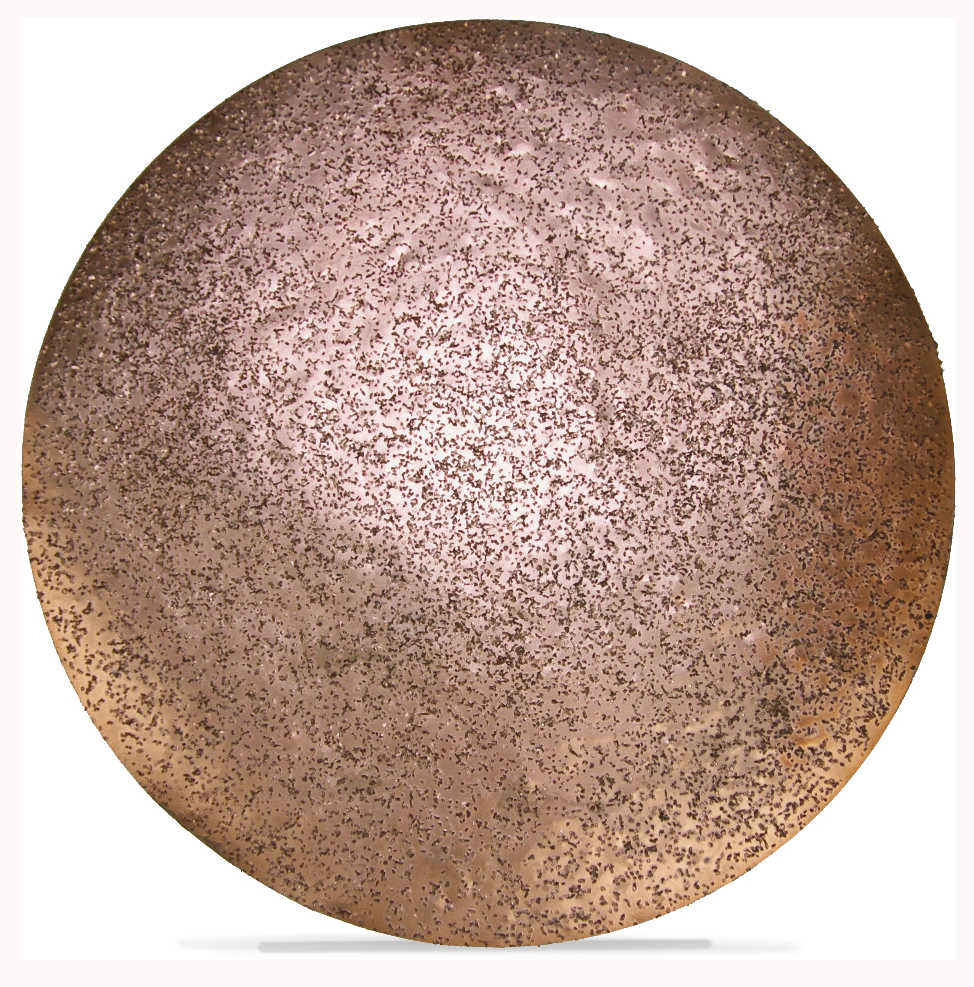 Disque abrasif en tungstène non percé de 225 mm de diamètre pour meuleuse d'angle.