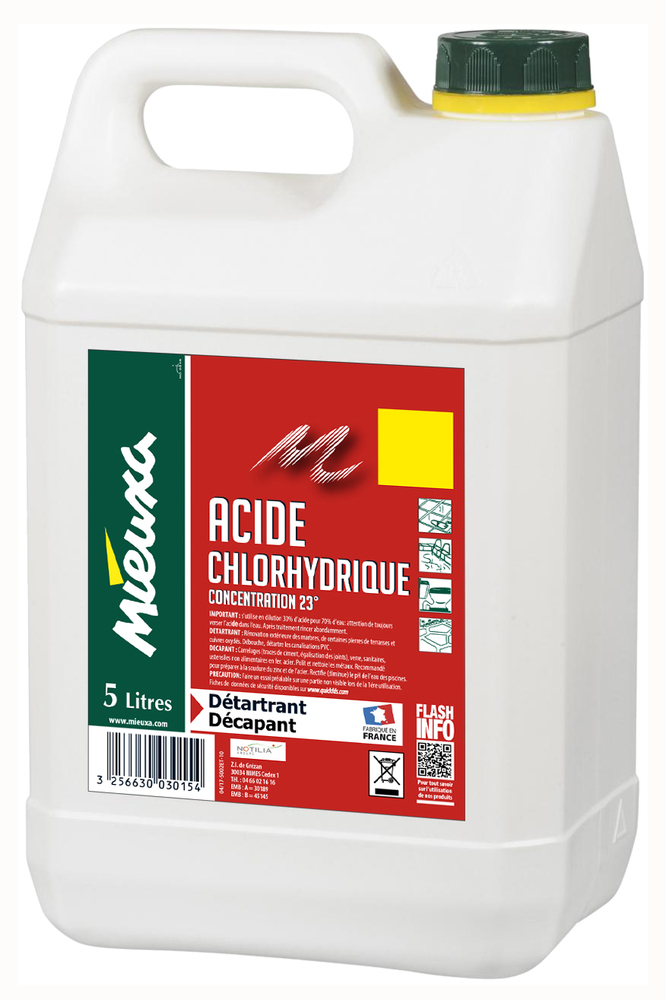 Acide Chlorhydrique 23% 5L