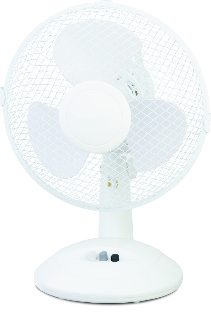 Ventilateur de table blanc compact 21W Ø23cm