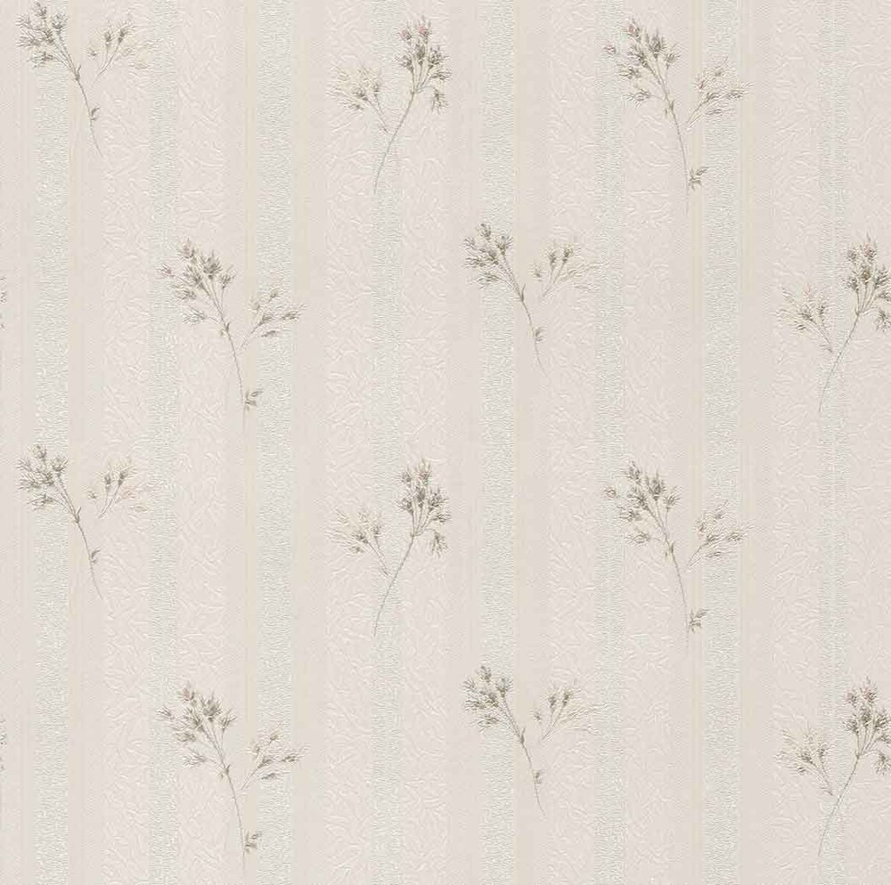 2902 - Vinyl sur intissé Petites Fleurs Blanches