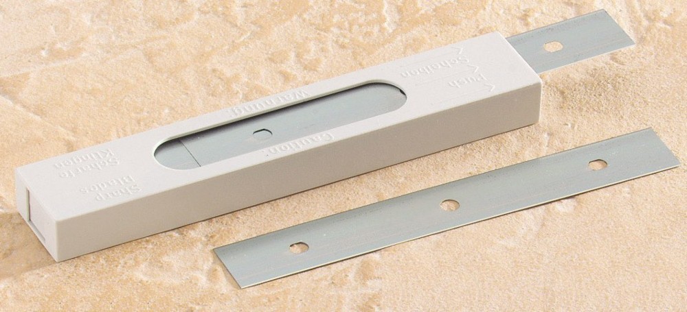 Lot de 25 lames de rechange en acier pour Gratte-Carreaux, pour travaux de dépose et nettoyage.