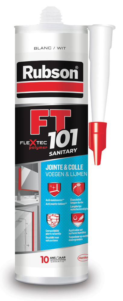 Mastic FT101 Sanitaire Blanc Cartouche 280 ml