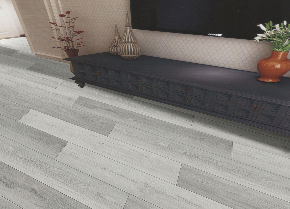Lame de sol LVT clipsable PS5403 Paris avec sous-couche intégrée, aspect bois clair, résistant et facile d'entretien.