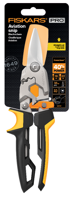 Cisaille PowerGear Aviation Coupe Droite sur Carte