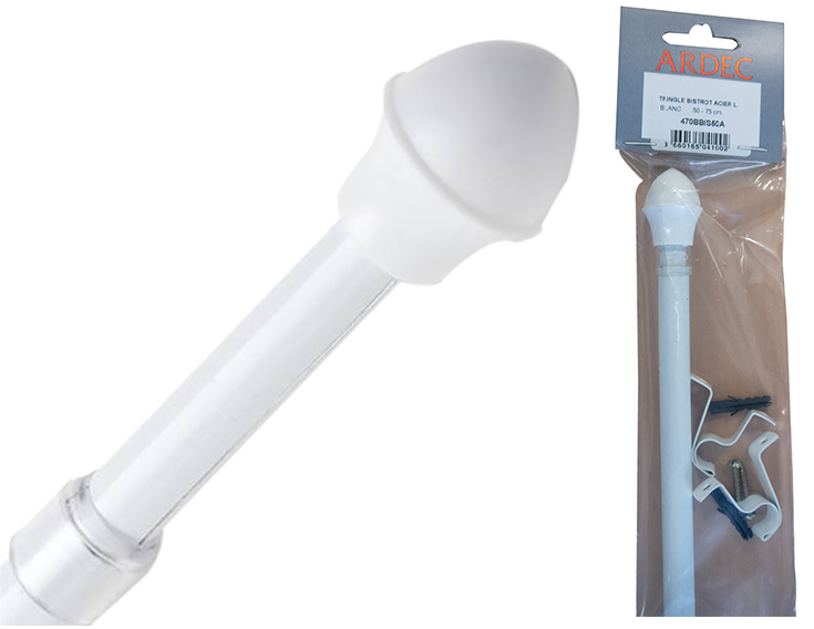 Tringle Bistrot 12mm Blanche sous Sachet