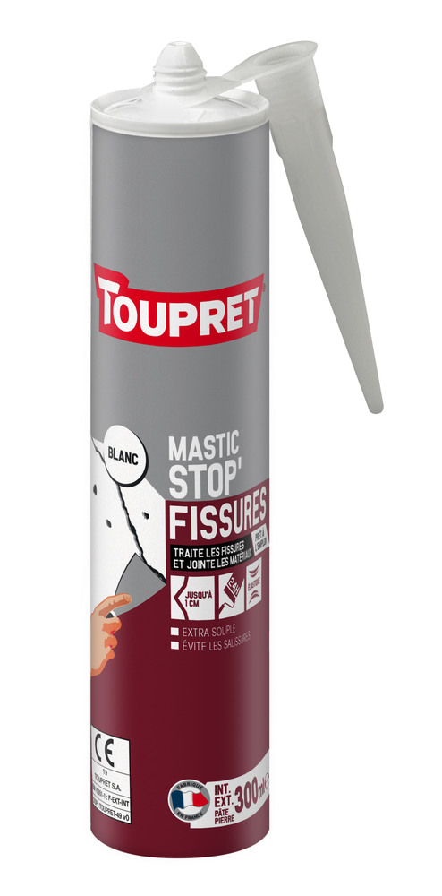 Mastic acrylique Stop Fissure Blanc 300g