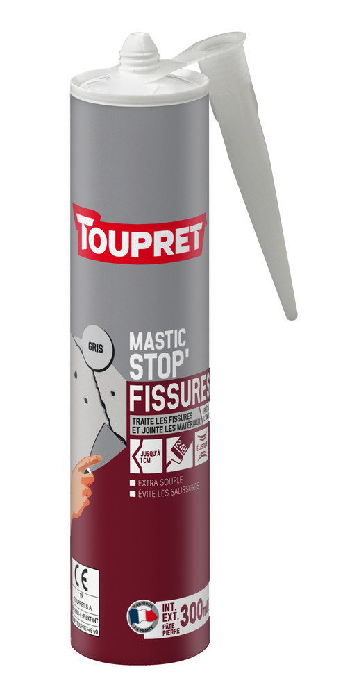 Mastic acrylique Stop Fissure Gris 300g