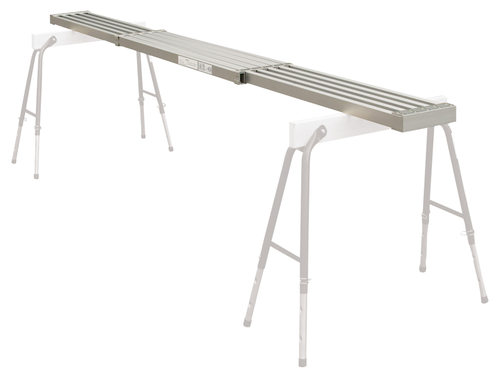 Plan de travail télescopique robuste en aluminium pour chantier et bricolage