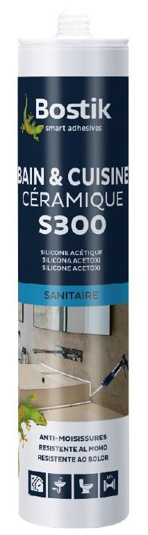 Mastic Bain & Cuisine Céramique S300 Cartouche 300 ml