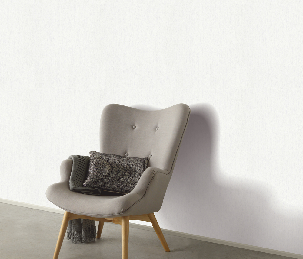 10072-01 Papier Peint Expansé sur Intissé Uni Blanc