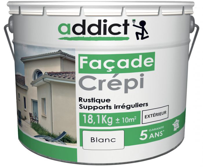 Addict Façade Crépi Blanc 18,1kg