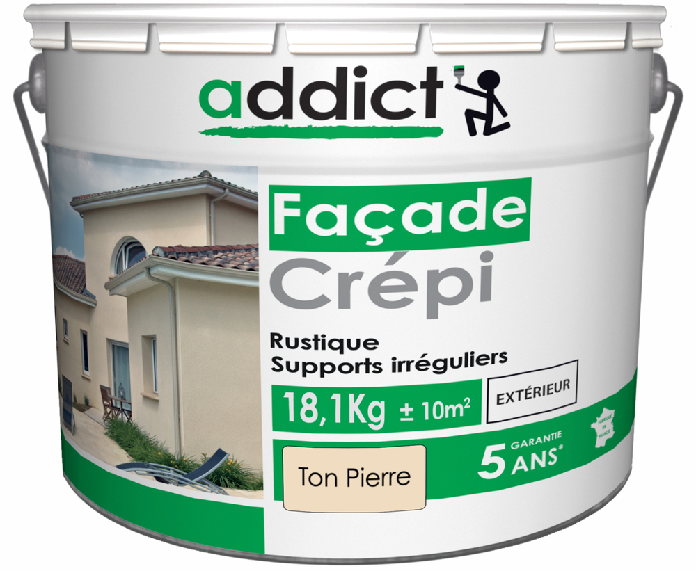 Addict Façade Crépi Ton Pierre