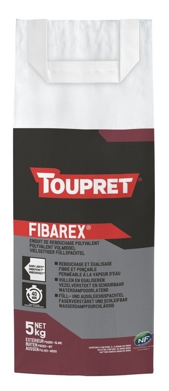 Fibarex enduit polyvalent poudre Blanc 5 kg