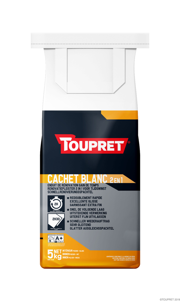 Enduit d'Égalisage Cachet Blanc 2 en 1 5 kg