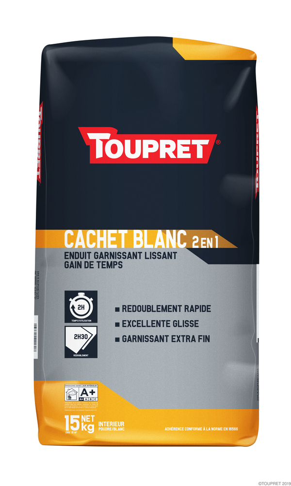 Enduit d'Égalisage Cachet Blanc 2 en 1 15 kg