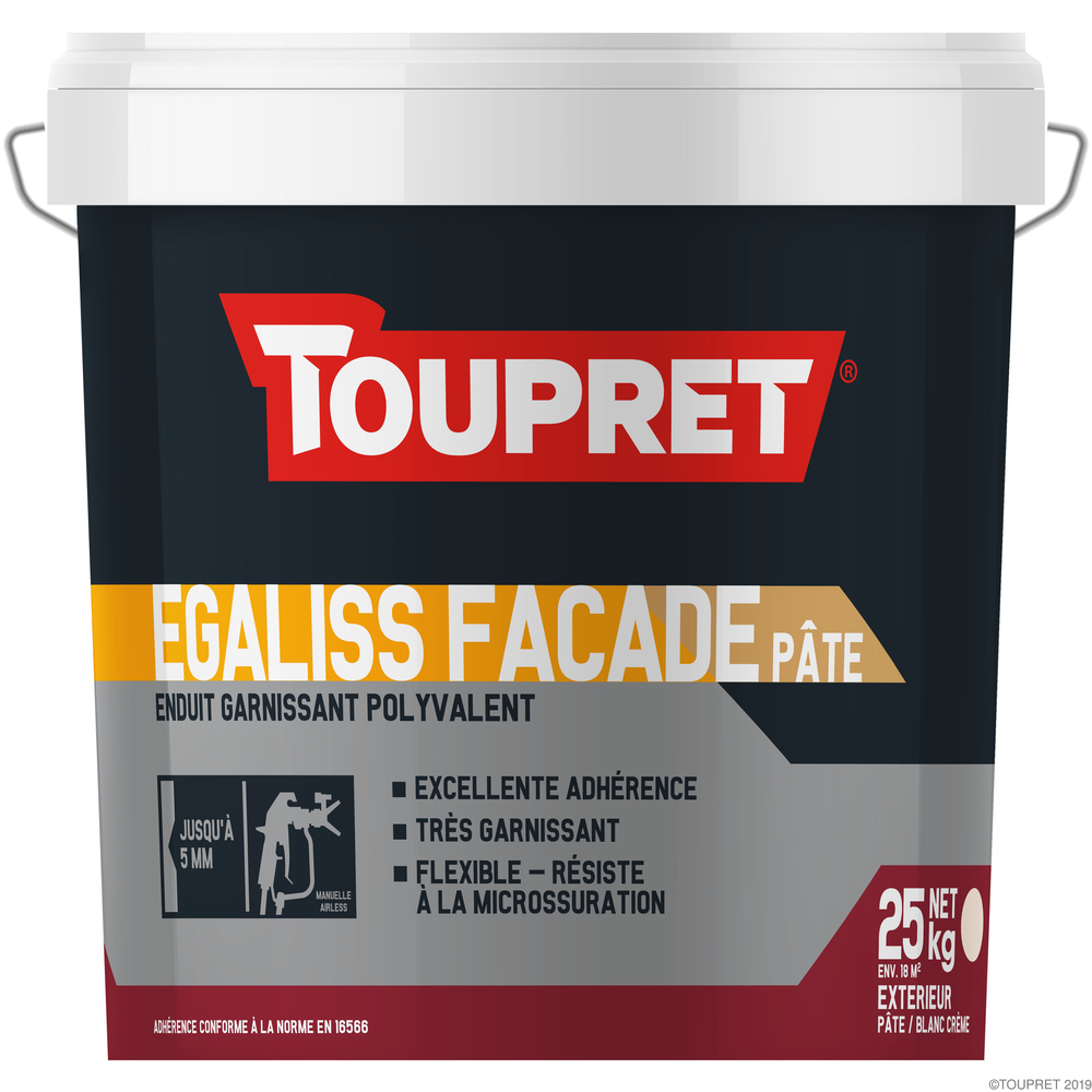 Toupret égaliss façade pâte 25kg