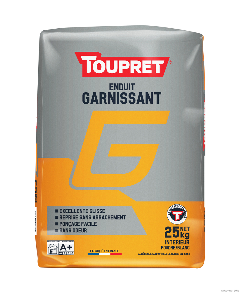 Enduit garnissant Toupret G poudre 25kg TOUPRET | DOD