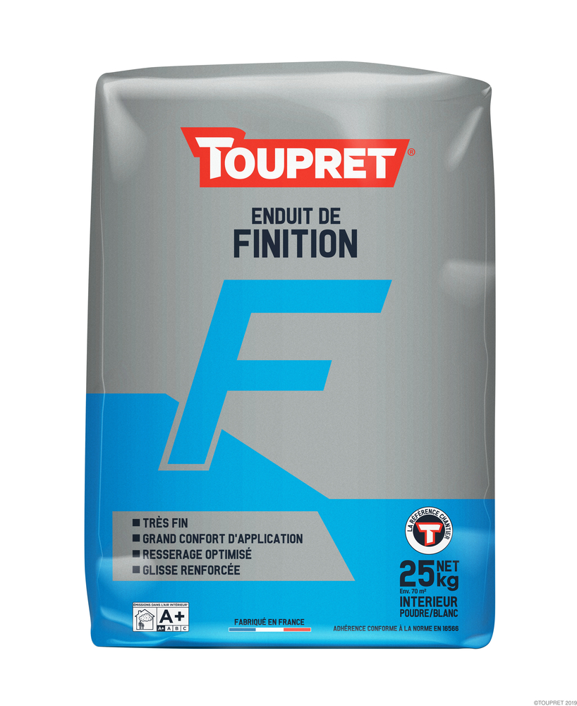 Enduit de finition Toupret F poudre 25kg