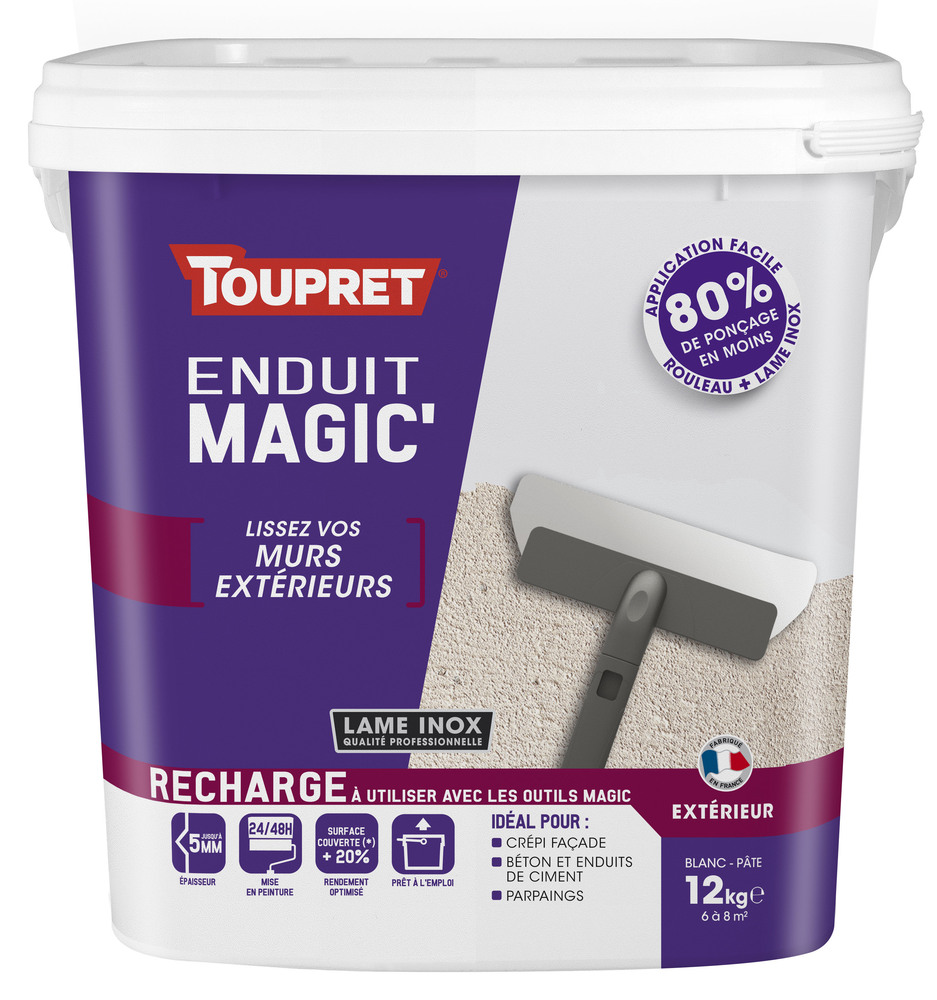 Recharge enduit Magic' extérieur pâte 12kg