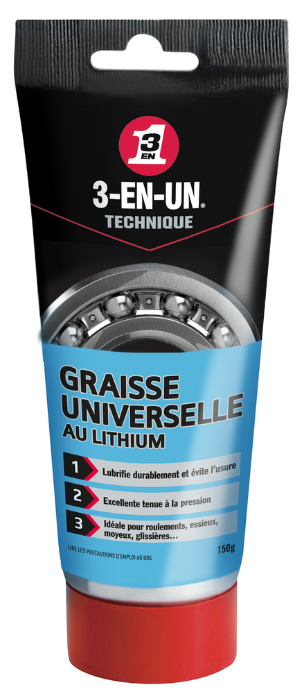 Graisse Universelle au Lithium 3-EN-UN Technique Tube 150 g