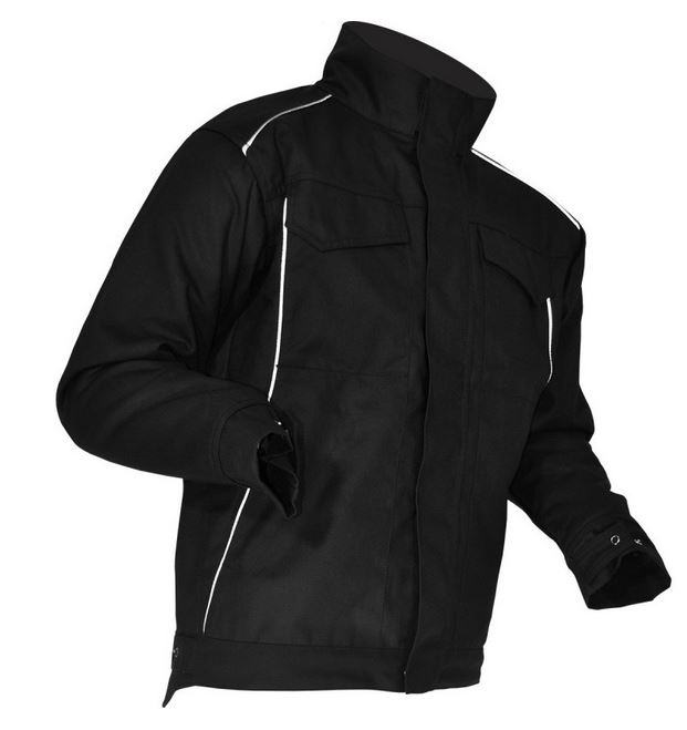 Blouson de travail matelassé Graff noir, chaud et résistant
