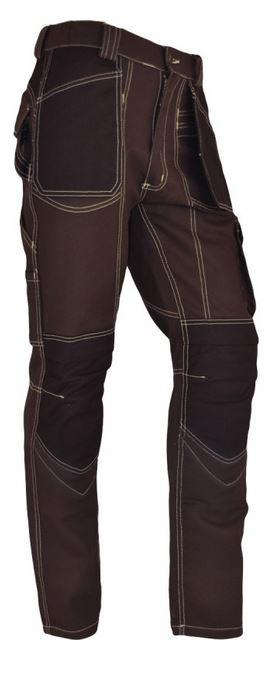 Pantalon de travail Multipoches Extensible Élite gris, résistant et confortable