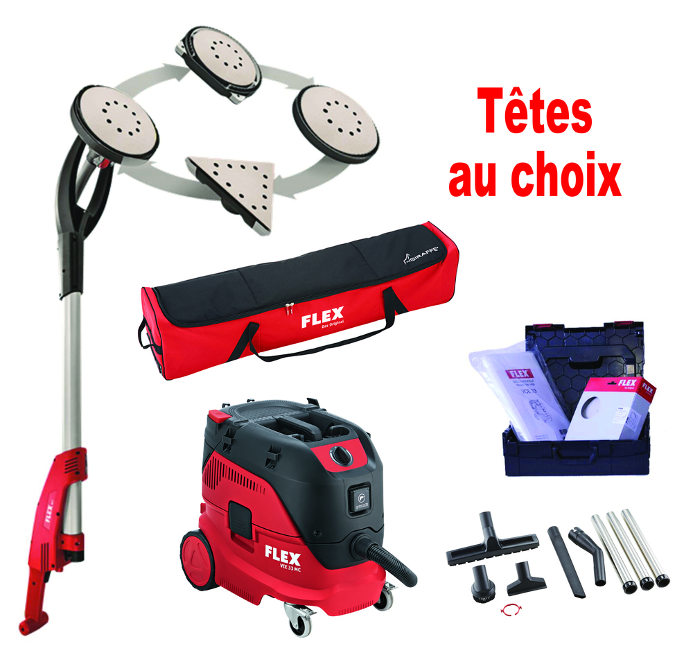 Pack Ponceuse Giraffe GE7 + 1 Support Girafe