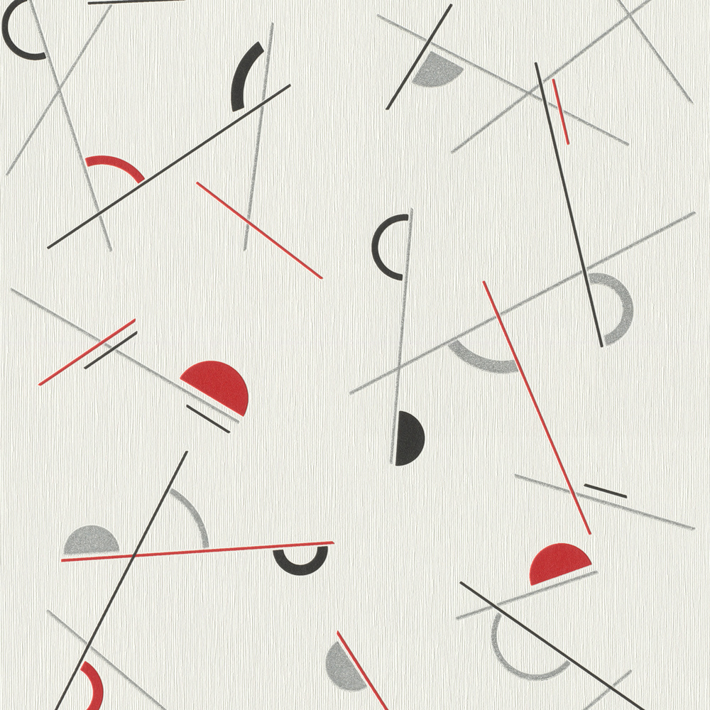5267 - Papier Vinyl Expansé sur intissé Motif Léon Rouge