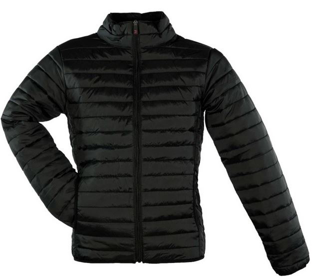 Blouson de travail matelassé noir, résistant au froid