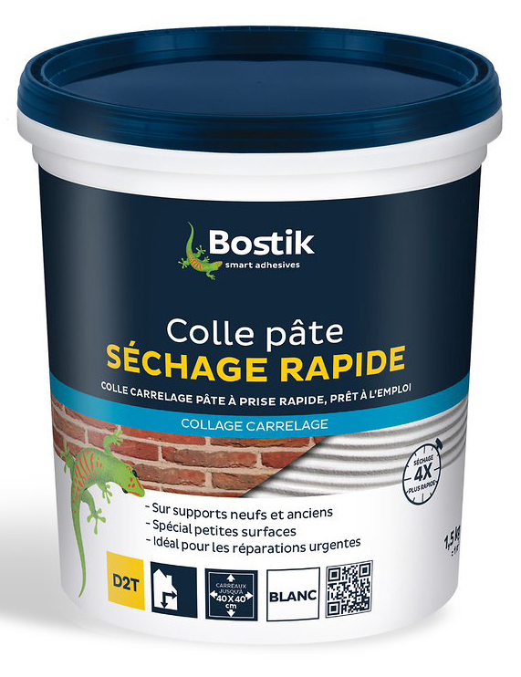 Colle Carrelage Séchage Rapide Pâte 1.5 kg