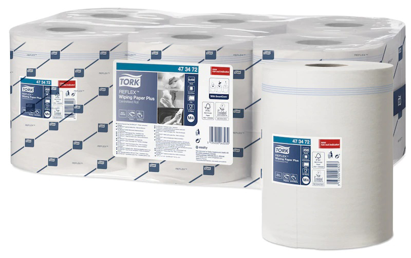 Papier d'Essuyage Tork Reflex Lot de 6 Rouleaux