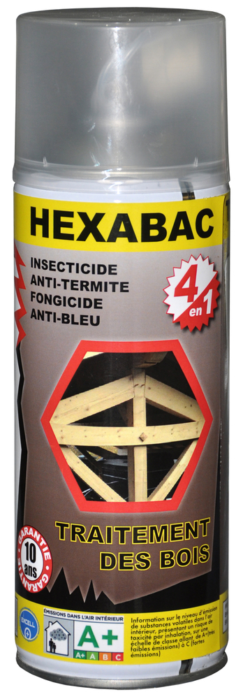 Traitement Bois Hexabac Eco Aérosol 400ml