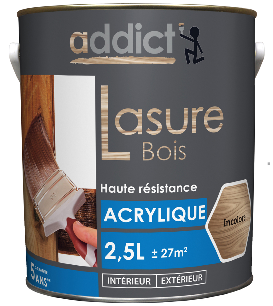 Addict Lasure Bois Acrylique Satin 2.5L