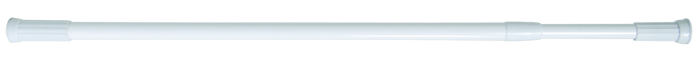 Barre de Douche Alu 110-200cm Blanc