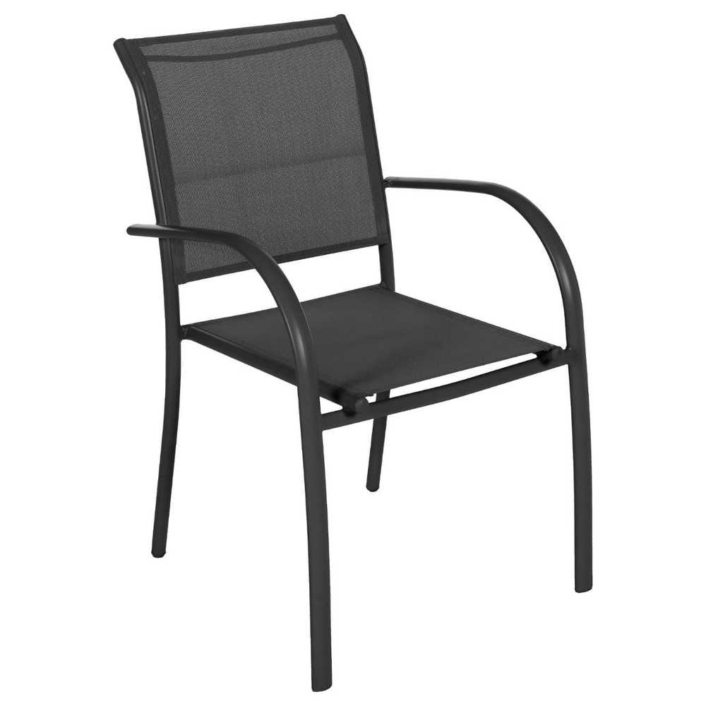 Fauteuil Empilable Beziers Anthracite 68X 51 X 86.5