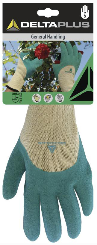 Paire de Gants Rosier Polycoton Enduit Latex sur Carte