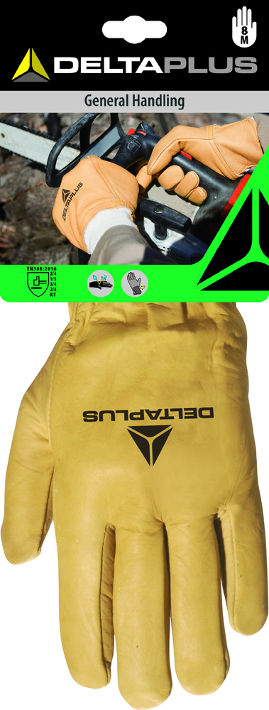 Paire de Gants Cuir Fleur de Bovin Hydrofuge 