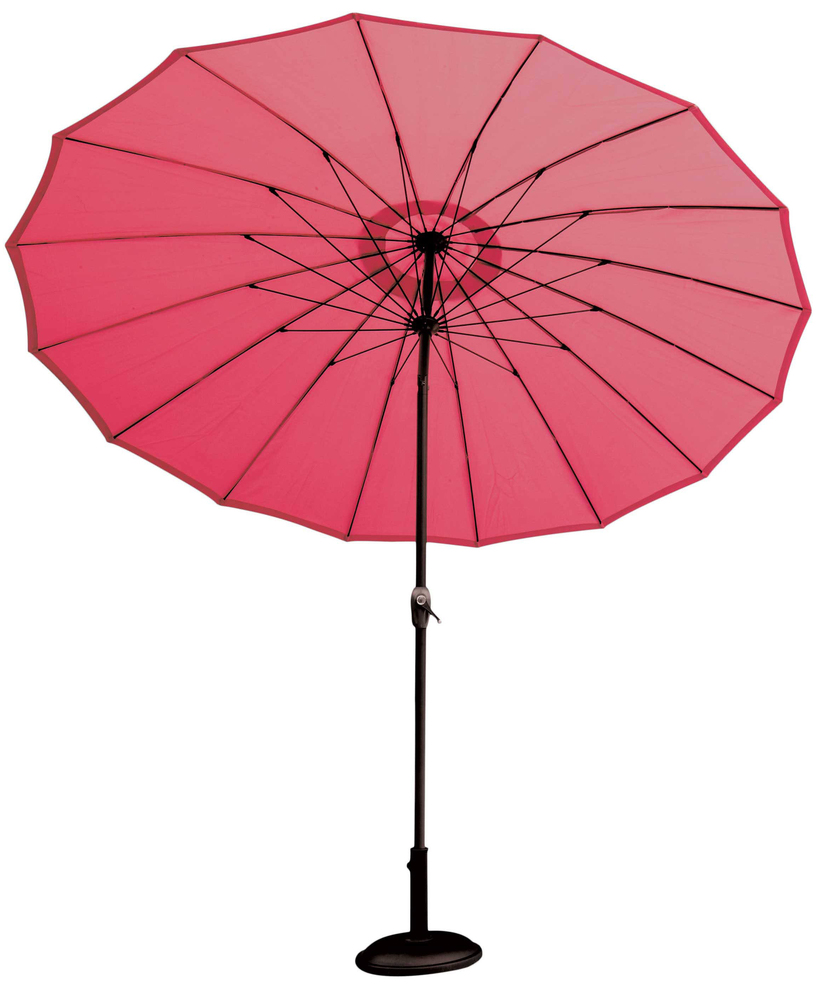 Parasol de jardin Shangai inclinable framboise Ø270 cm
