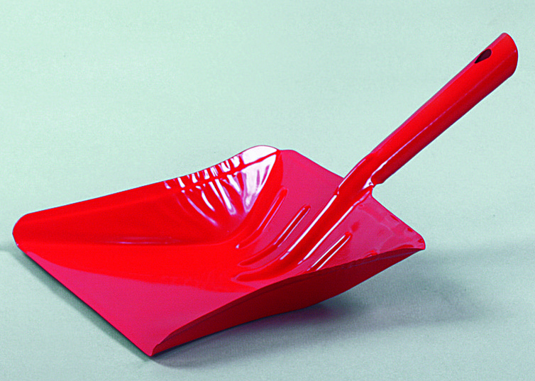 Pelle Métal de ménage robuste avec rebord en caoutchouc