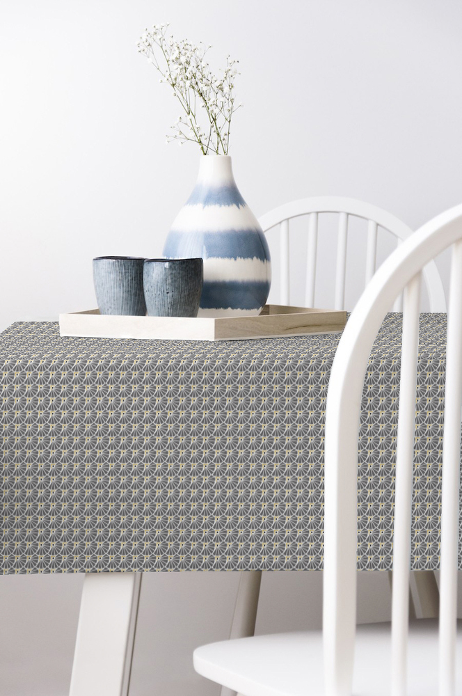 Nappe Tissu Enduit Manon 140 cm x 20 m Gris